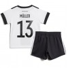 Tyskland Thomas Muller #13 Hjemmedraktsett Barn VM 2022 Kortermet (+ korte bukser)